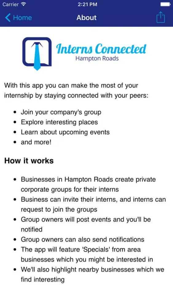 صور Hampton Roads Interns Connected