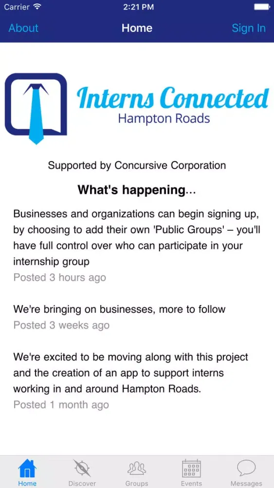 صور Hampton Roads Interns Connected