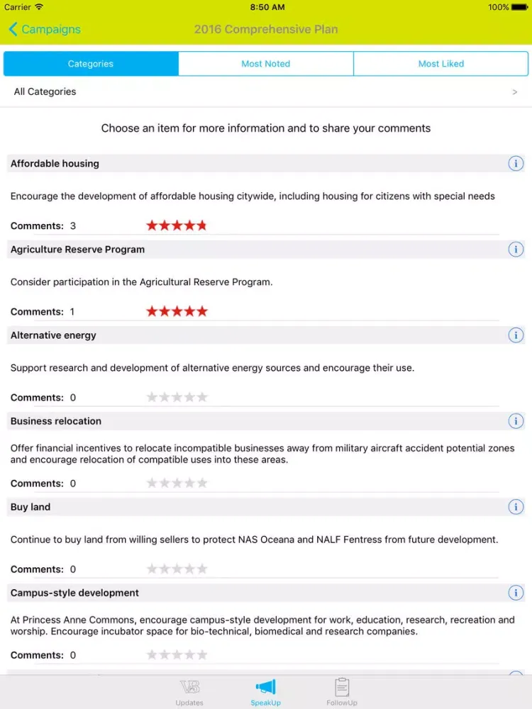 SpeakUp!VB iPad  Screenshots