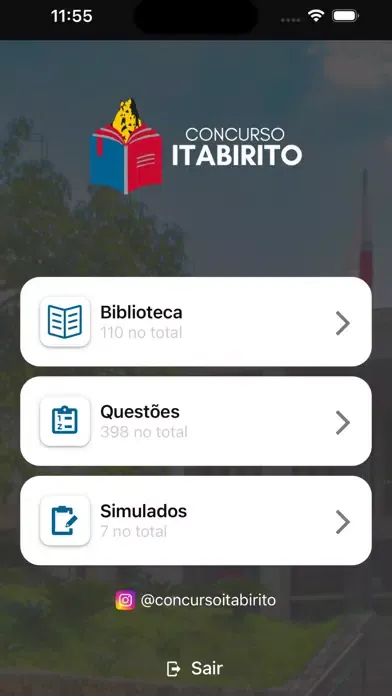 Capturas de tela do Concurso Itabirito