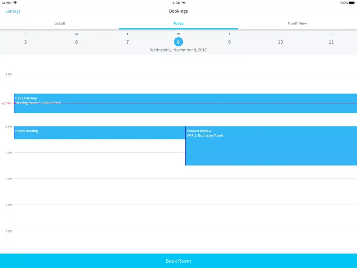 ภาพหน้าจอของ Condeco Room Booking iPad 