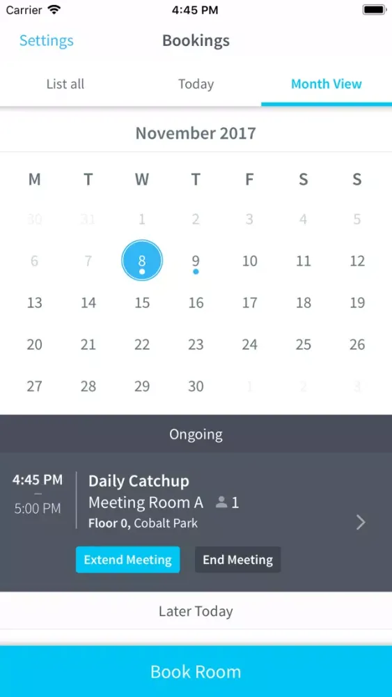 ภาพหน้าจอของ Condeco Room Booking