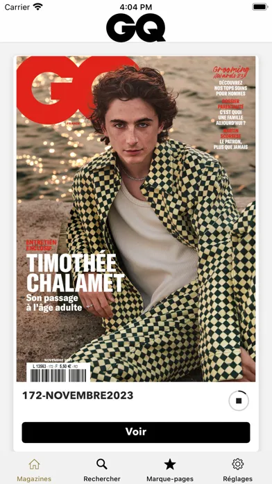 Screenshot di GQ Magazine France