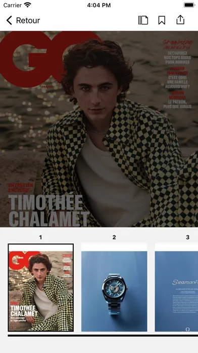 Screenshot di GQ Magazine France