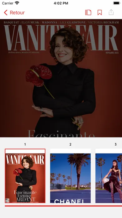 Vanity Fair Magazine France Screenshots