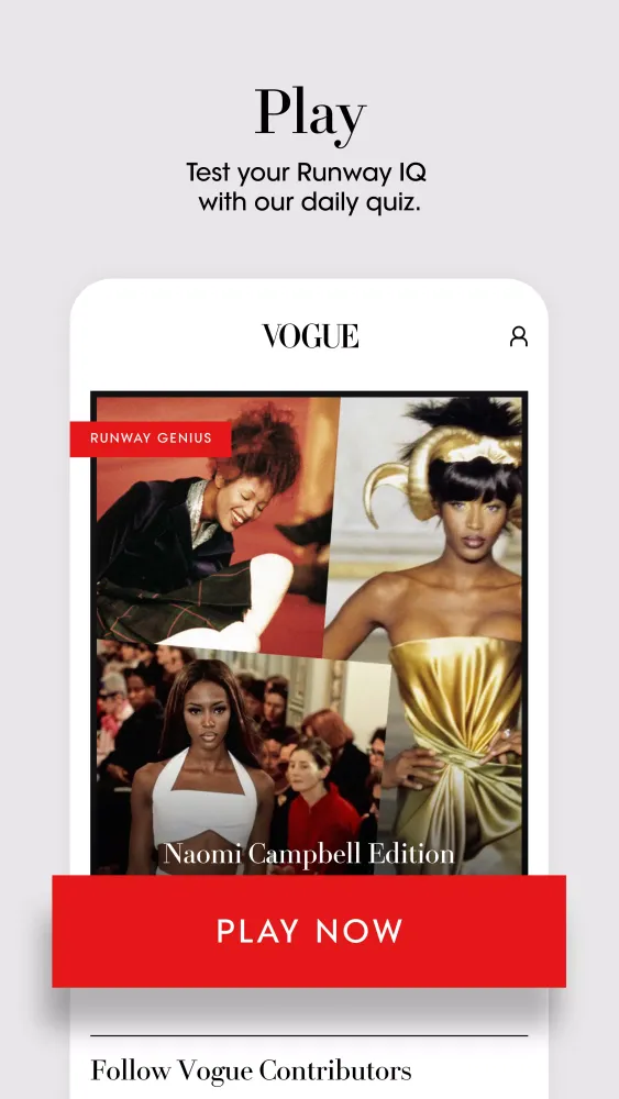 Zrzuty ekranu Vogue