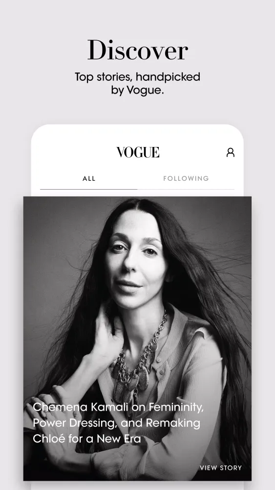 Zrzuty ekranu Vogue