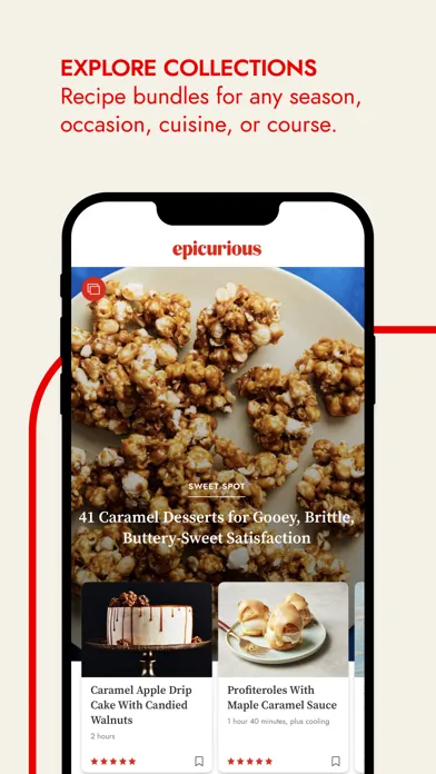 Capturas de pantalla de Epicurious