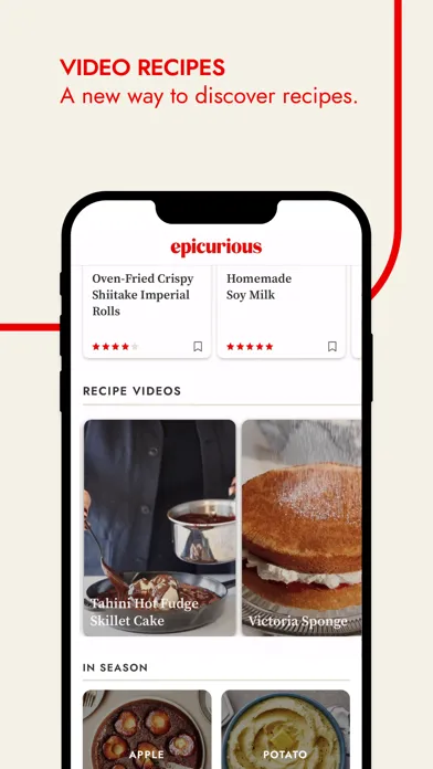 Capturas de pantalla de Epicurious