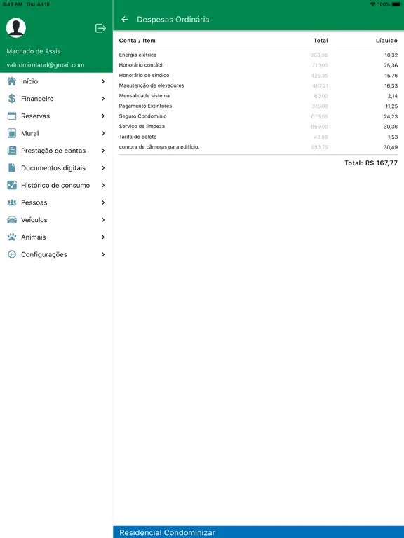 Condominizar Portal Condomínio iPad  Screenshots