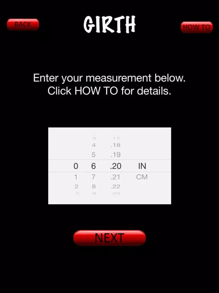 Condom Size iPad 應用截圖