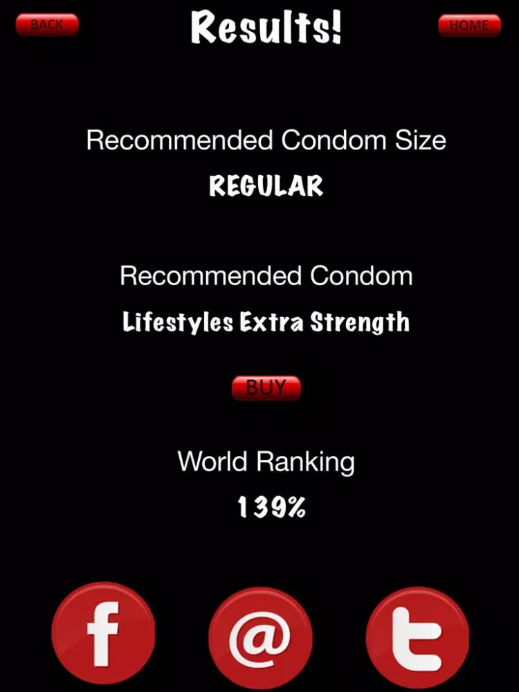 Condom Size iPad 應用截圖