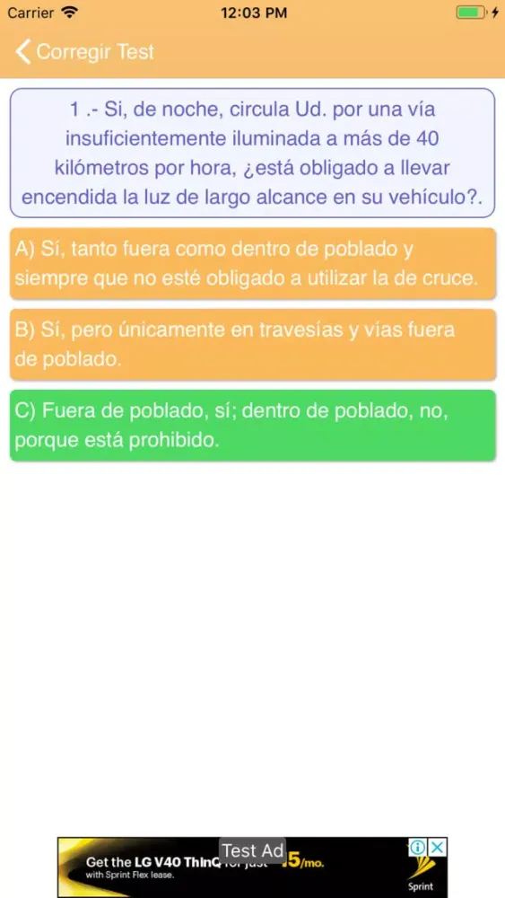 Test de Conducir 2020 سکرین شاٹس