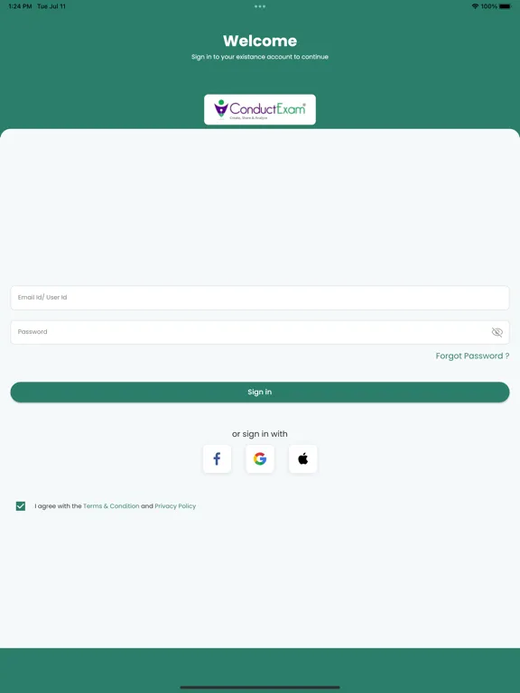 Conduct Exam Pilot iPad  Ekran Görüntüleri