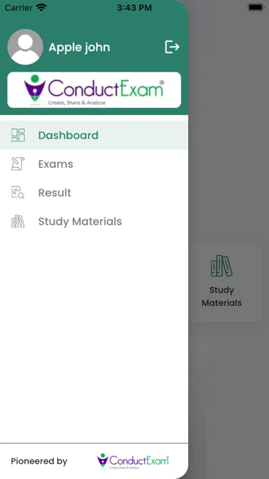 Conduct Exam Pilot Ekran Görüntüleri