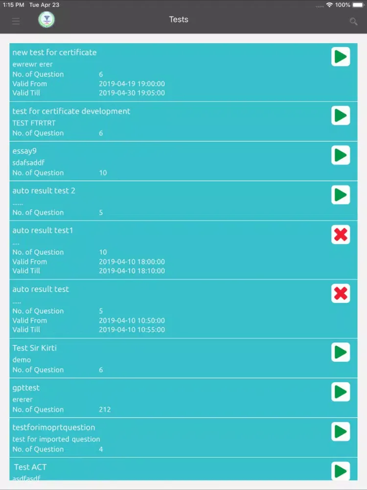 DVMEC iPad  Screenshots