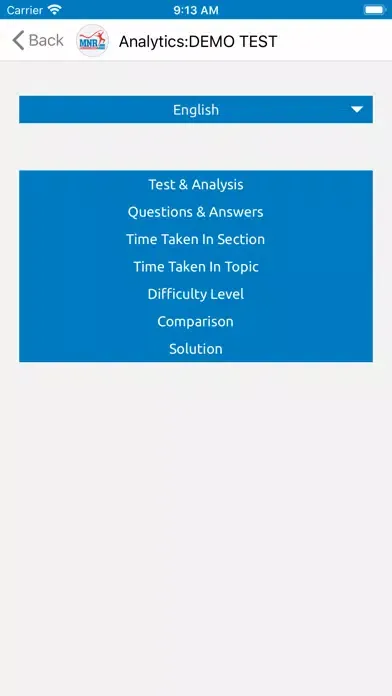 MNR Online Exam سکرین شاٹس