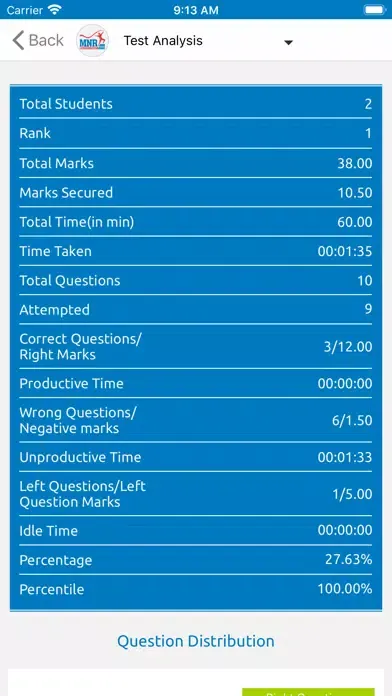 MNR Online Exam سکرین شاٹس