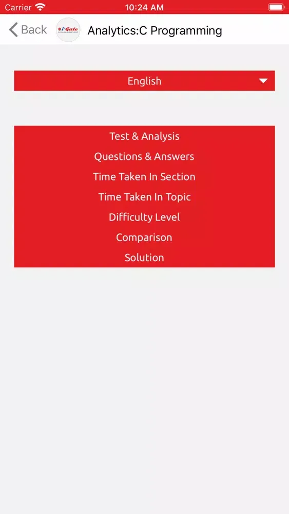 Screenshot di iGate Online Test Bhilai