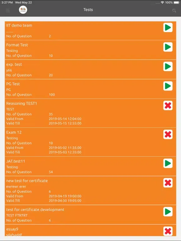 RAHE GPAT iPad  स्क्रीनशॉट