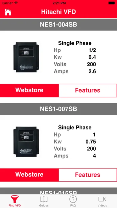Hitachi VFD スクリーンショット