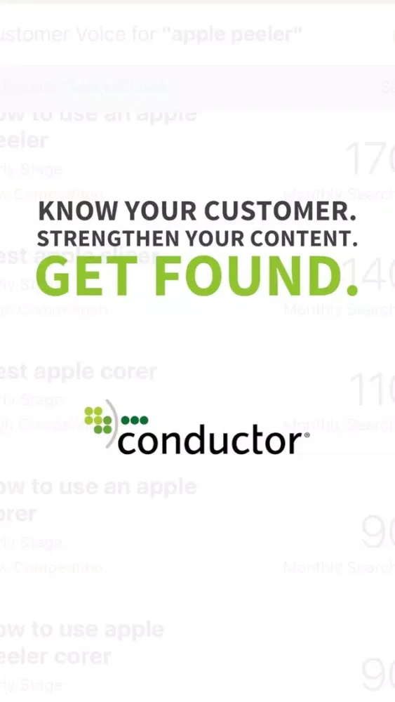 Screenshot di Conductor Insights