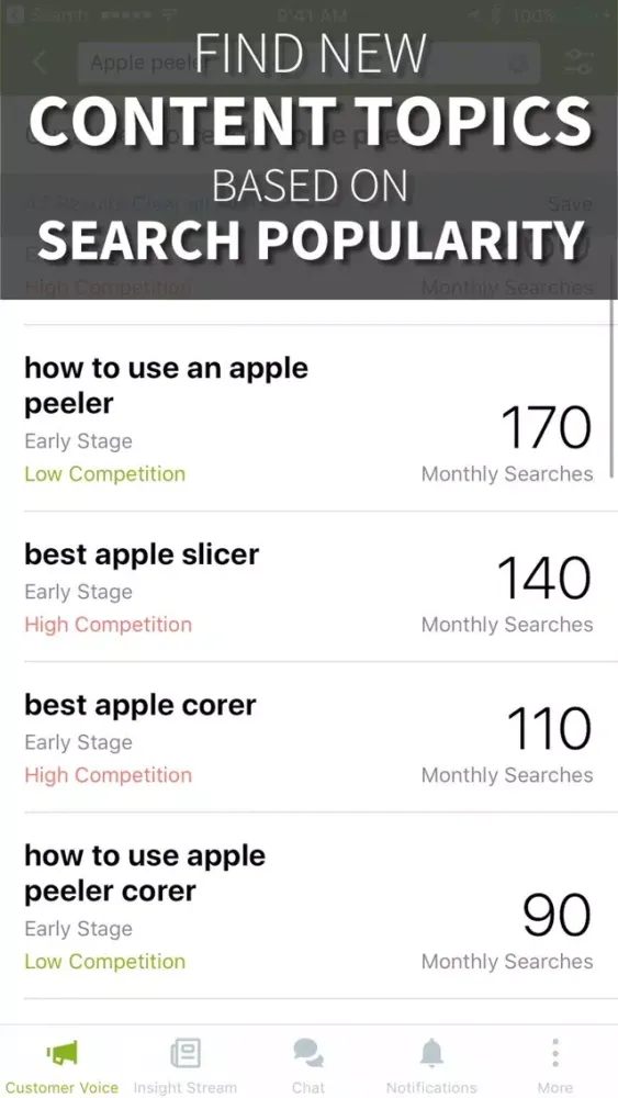Screenshot di Conductor Insights