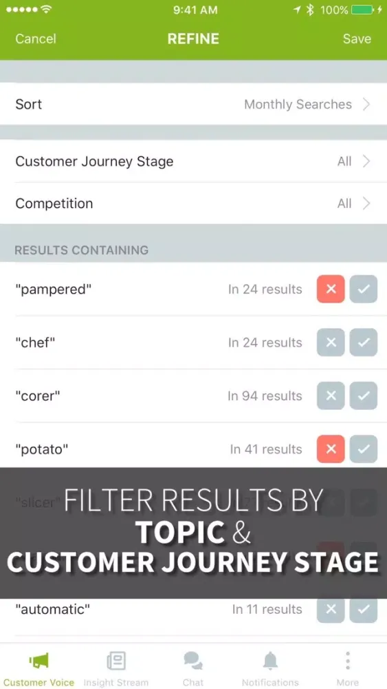 Screenshot di Conductor Insights