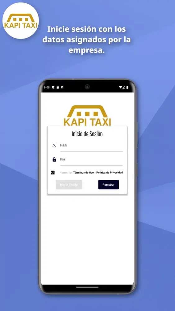 Ảnh chụp màn hình của KaPi Taxi Tolues Conductor