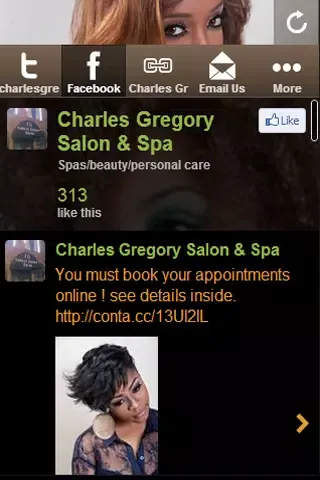 Charles Gregory Salon Screenshots