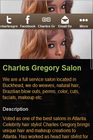 Charles Gregory Salon Screenshots