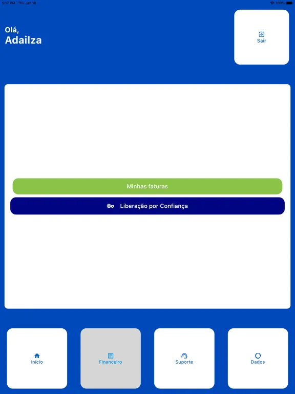 Ảnh chụp màn hình của Conecta Provedor iPad 