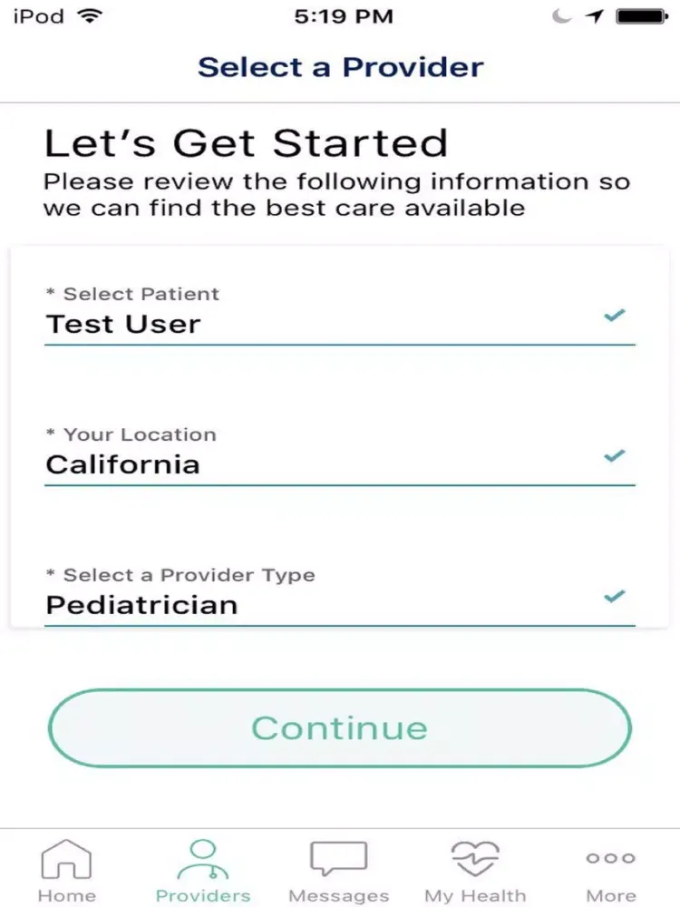 Capturas de pantalla de Cone Health Virtual Visit iPad 