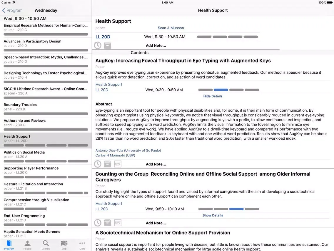 Скриншоты Eurohaptics2016 iPad 