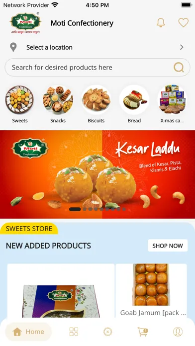 Ảnh chụp màn hình của Moti Confectionery