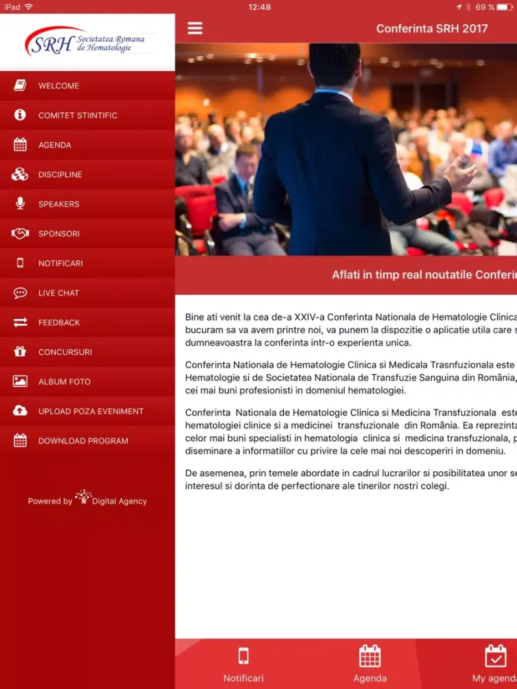 Zrzuty ekranu Conferinta 2017 iPad 