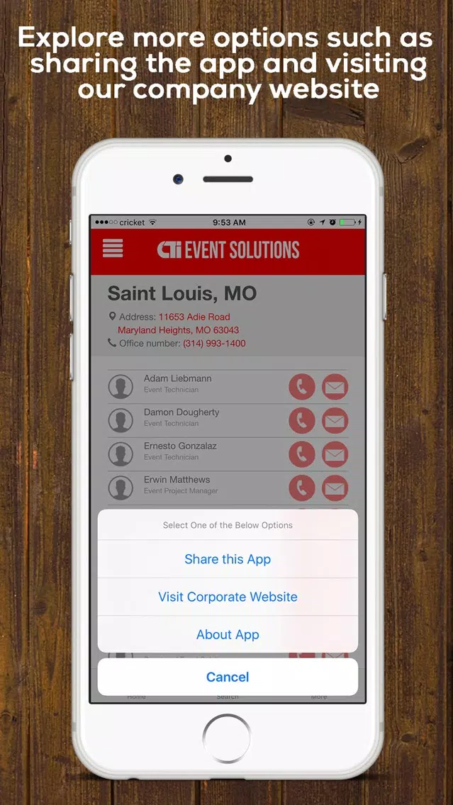 CTI - Event Solutions سکرین شاٹس