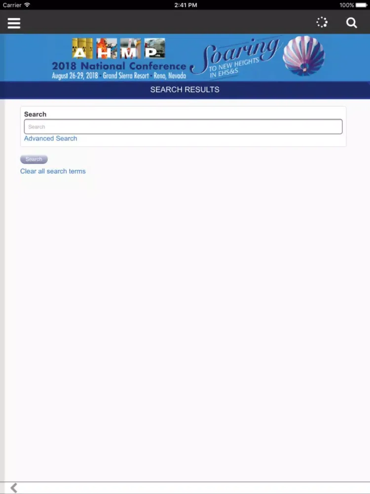 AHMP 2018 iPad  Ekran Görüntüleri