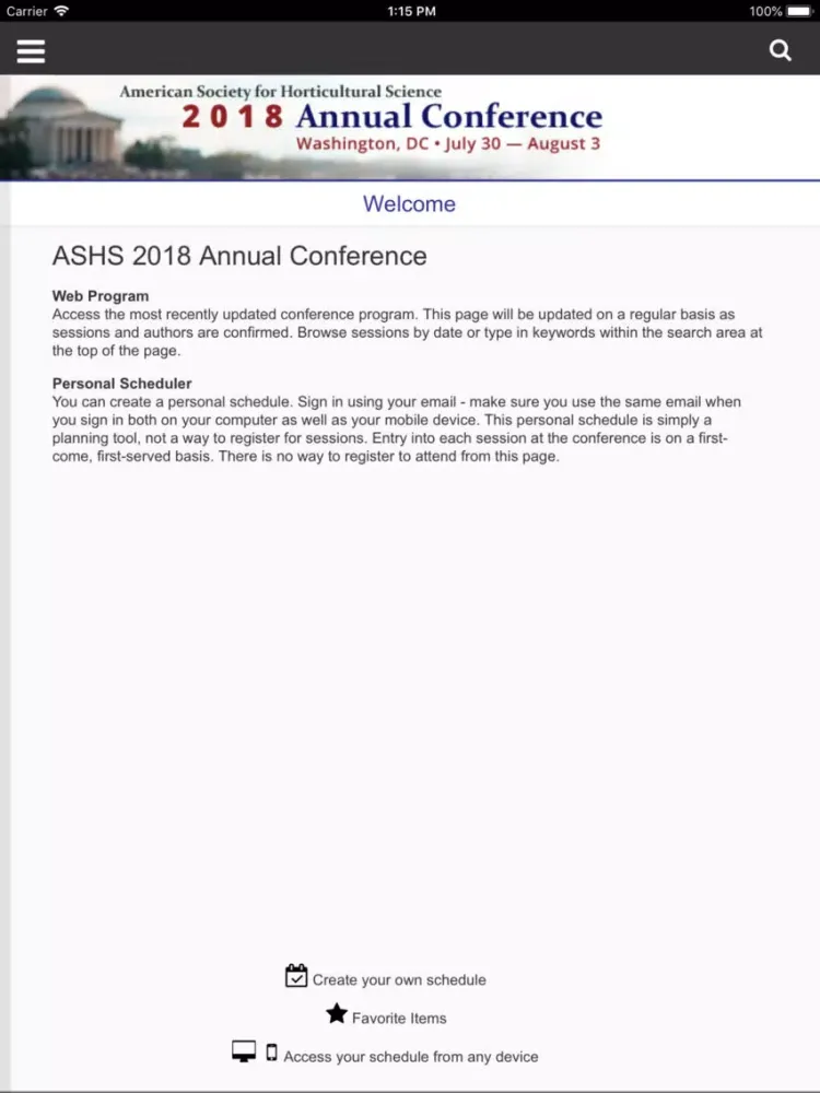ASHS 2018 iPad  Ekran Görüntüleri