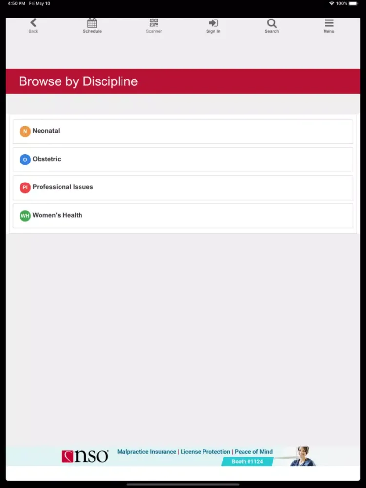 Скриншоты AWHONN 2019 Convention iPad 