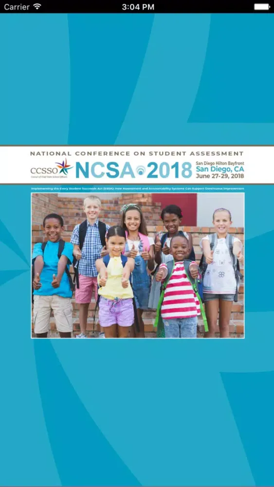 Capturas de tela do CCSSO NCSA2018