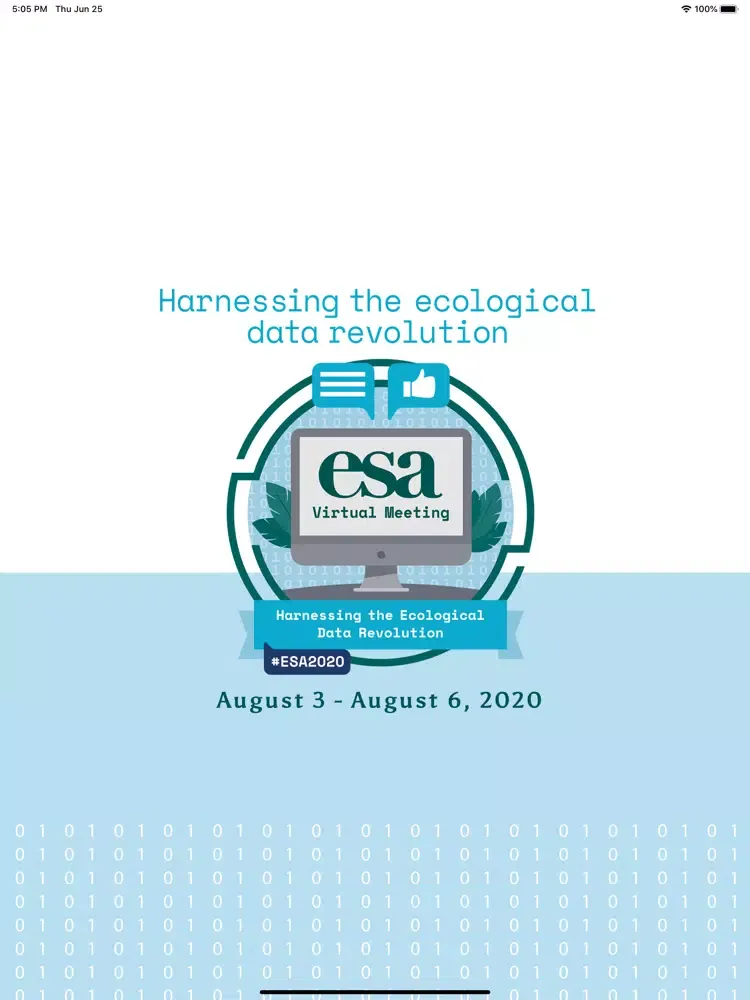 Captures d'écran de ESA 2020 Annual Meeting iPad 