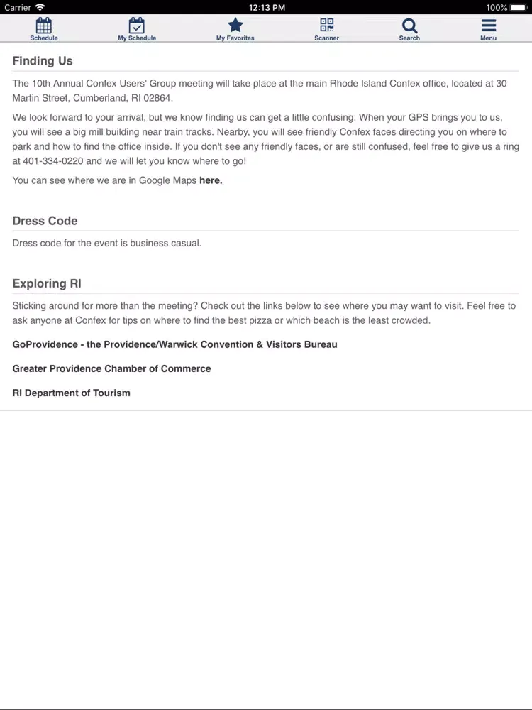10th Annual Confex Users Group iPad  স্ক্রিনশট