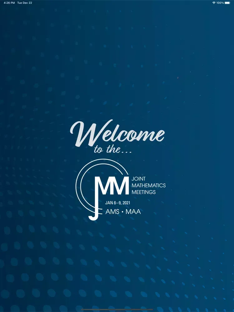 Tangkapan skrin AMS JMM 2021 iPad 