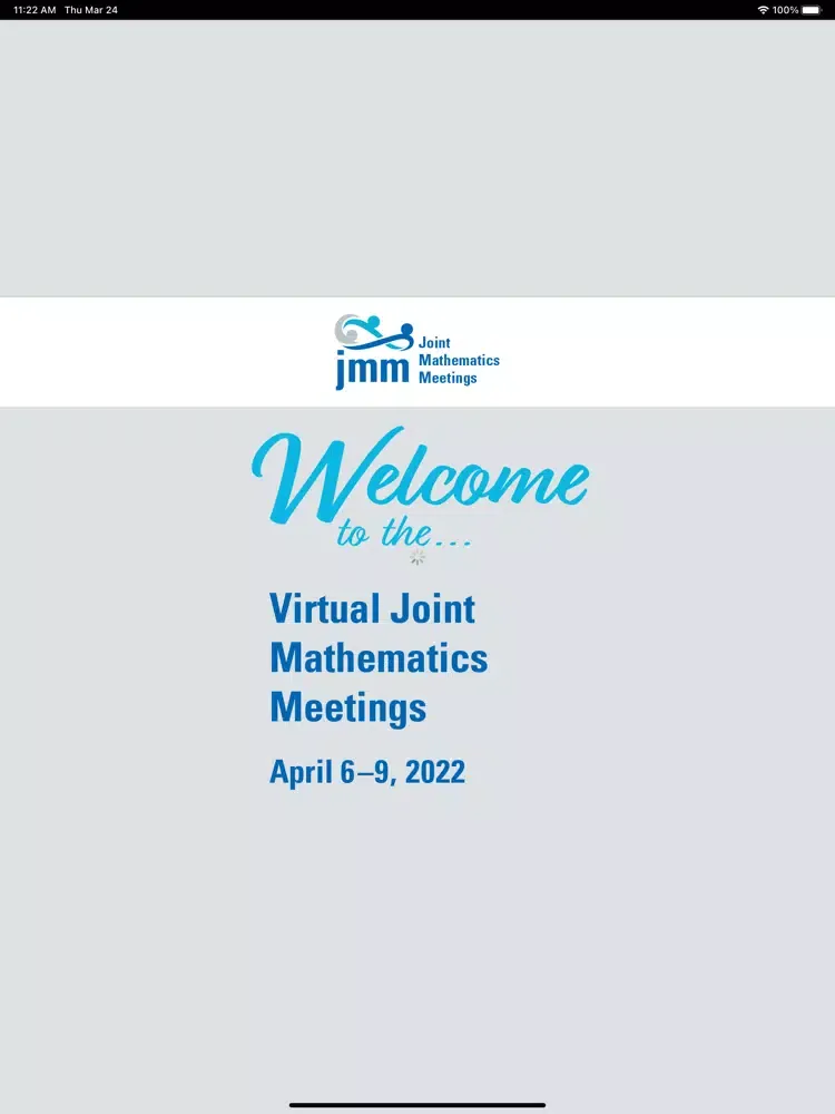 AMS JMM 2022 iPad  Screenshots