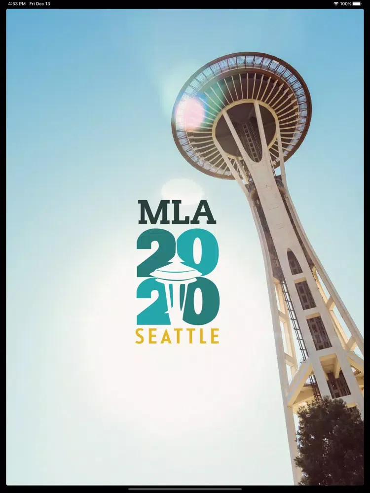 Capturas de tela do MLA 2020 Annual iPad 