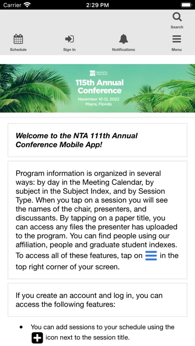 NTA 115th Annual Conference Ekran Görüntüleri