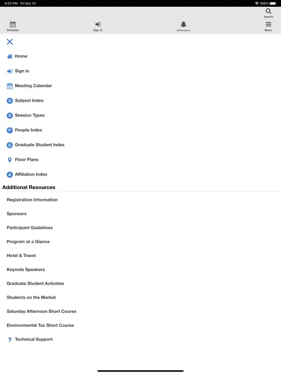 NTA 116th Annual Conference iPad  Screenshots