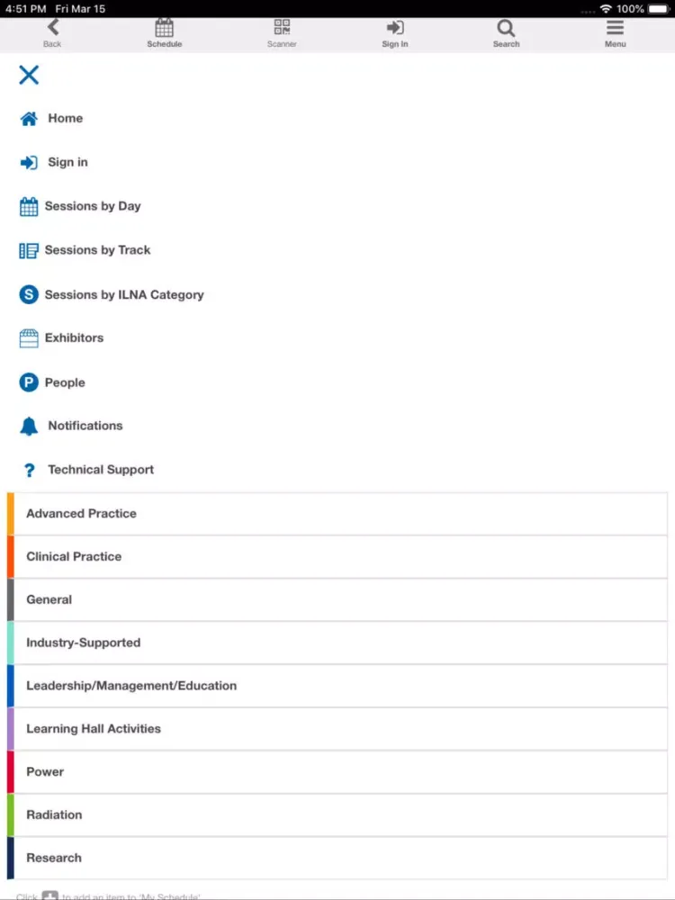 ONS Congress 2019 iPad  スクリーンショット