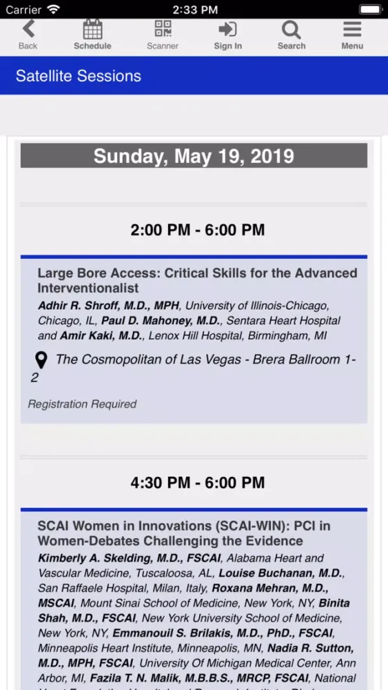 Ảnh chụp màn hình của SCAI 2019